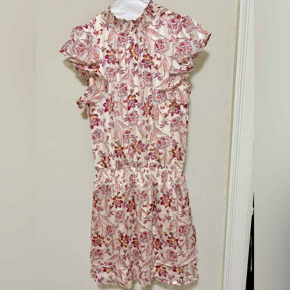 Flirty shimmer mini dress